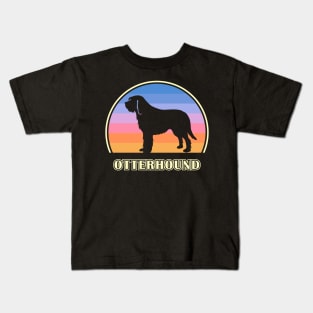 Otterhound Vintage Sunset Dog Kids T-Shirt